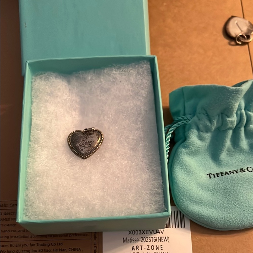 Tiffany & Co. Silver Heart Charm Necklace